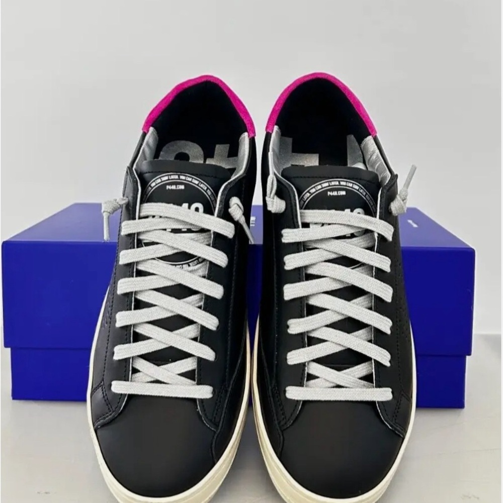 P448 John Sneaker New in Box Black for men .